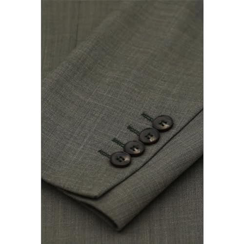 Men's Suit 3 Piece Sage Green Tailored Fit Summer Wedding