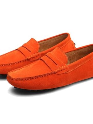 Men's Dress Loafers Slip On Casual Shoes Lightweight Soft Penny Loafers Suede Driving Boat Shoes Moccasins