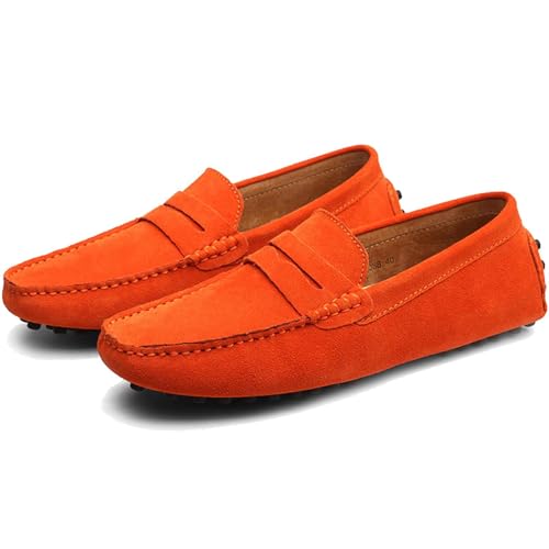 Men's Dress Loafers Slip On Casual Shoes Lightweight Soft Penny Loafers Suede Driving Boat Shoes Moccasins