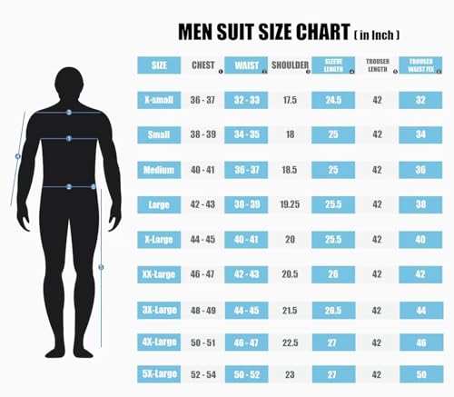 Mens 3 Piece Suit Slim Fit Elegant Wedding Groom Prom Party Suit Blazer Vest and Pants Tuxedo Suit Set