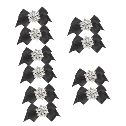 Bow Shoe Buckle Rhinestone Shoe Buckles Accessories Heel Decoration Rhinestone Bow Shoe Clip Clips