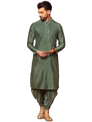 Men's Kurta Dhoti Set - Traditional Indian Ethnic Wear for Men - Ideal for Weddings, Festivals & Celebrations