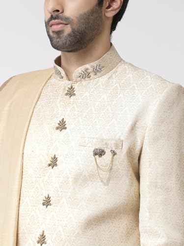 Men's Indowestern Sherwani & Pajama/Dhoti with Dupatta Set – Traditional Indian Ethnic Wear for Ocassions