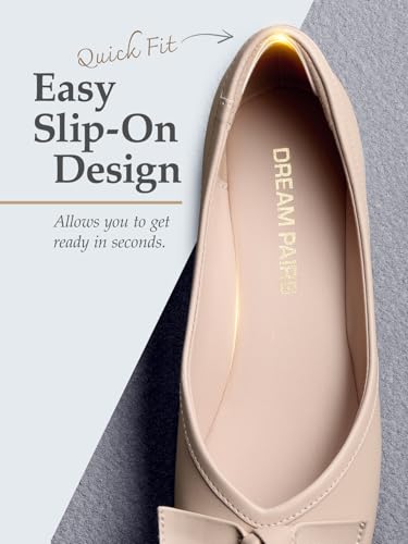 Women's Low Wedge Dressy Flats, Comfortable Square Toe Rhinestone Wedding Shoes