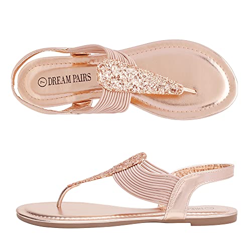 Women's Elastic Strappy String Thong Ankle Strap Summer Gladiator Sandals