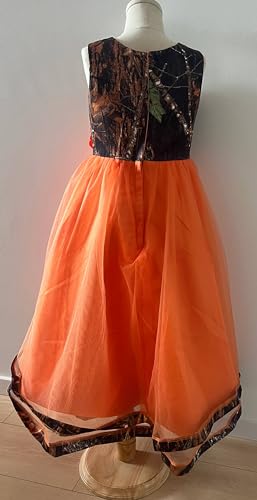 Princess Flower Girl Dress Camo and Tulle Banquet Birthday Party Gowns