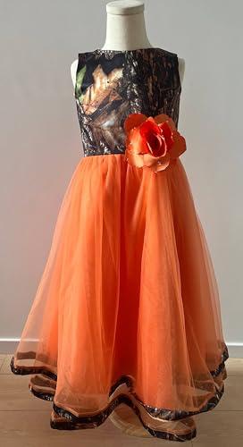 Princess Flower Girl Dress Camo and Tulle Banquet Birthday Party Gowns