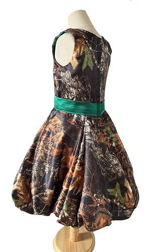Camouflage Flower Girl Dresses Dance Pageant Wedding Guest Dress for Girls