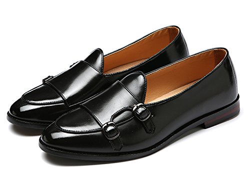 Italy Luxury Monk Strap Wedding Dress Shoes for Men Leather Handmade Shoes