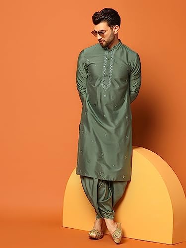 Men's Kurta Dhoti Set - Traditional Indian Ethnic Wear for Men - Ideal for Weddings, Festivals & Celebrations