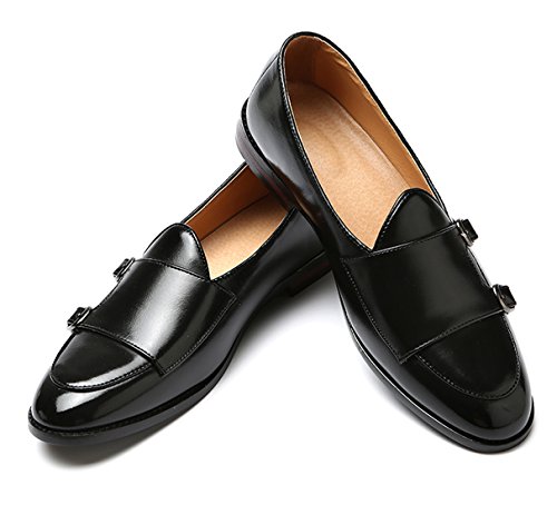 Italy Luxury Monk Strap Wedding Dress Shoes for Men Leather Handmade Shoes
