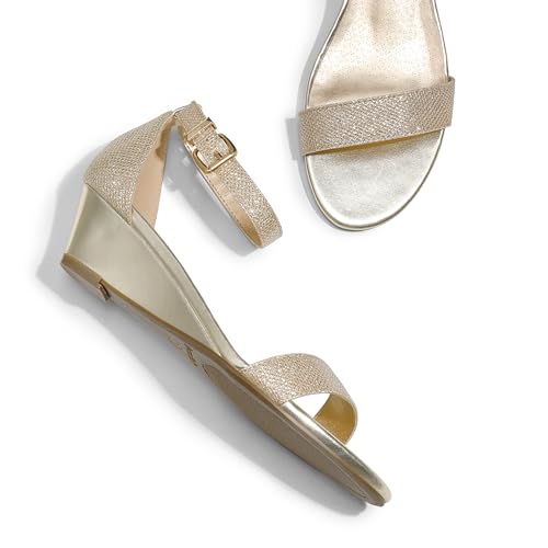 Women's Ingrid Ankle Strap Low Wedge Sandal