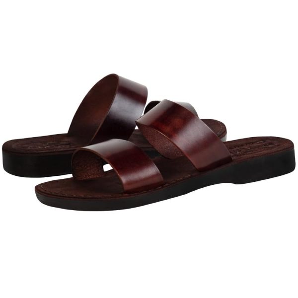 41m3FdX-xdL.jpg Men/Women Biblical Jesus Leather/Suede Sandals/Slides From Jerusalem (Style I)