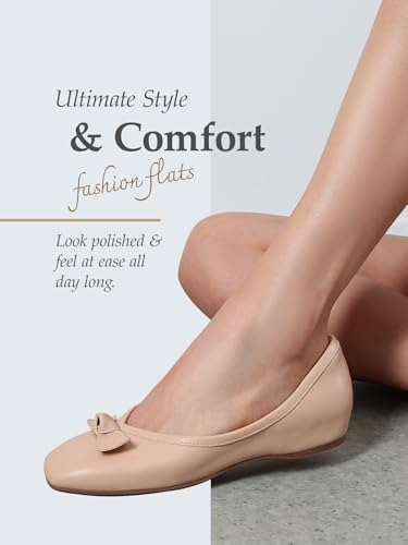 Women's Low Wedge Dressy Flats, Comfortable Square Toe Rhinestone Wedding Shoes