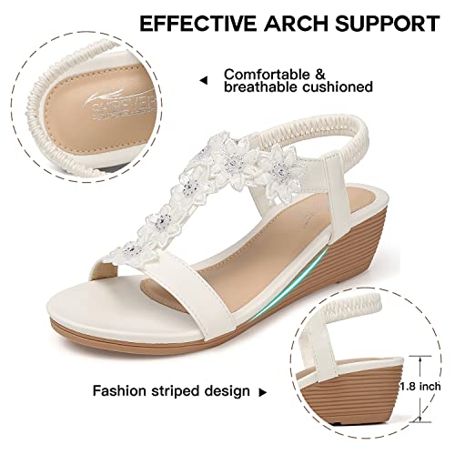 Wedge Sandals for Women Dressy: Summer Platform Comfortable Low Wedges Womens Sandal