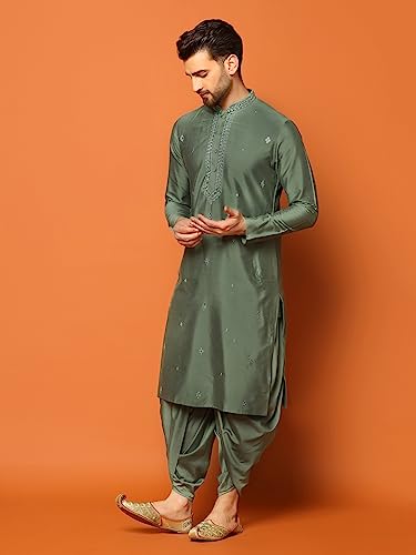 Men's Kurta Dhoti Set - Traditional Indian Ethnic Wear for Men - Ideal for Weddings, Festivals & Celebrations