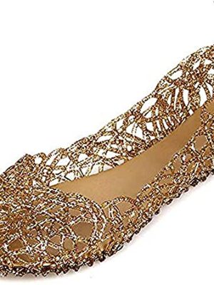 Womens Sandals Flat Jelly Shoes Slip On Hollow Out Loafers…