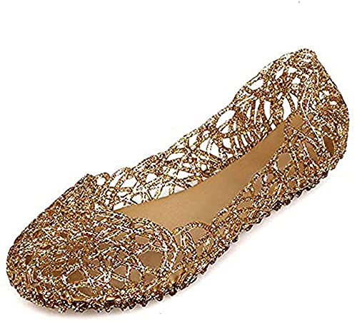 Womens Sandals Flat Jelly Shoes Slip On Hollow Out Loafers…