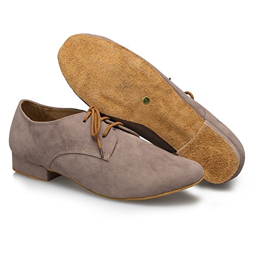 Men's TH174 Fashion Suede Leather Wedding Ballroom Latin Taogo Dance Shoes