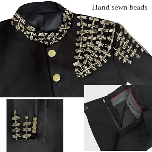 3 Pieces Men's Suits with Detachable Cape Slim Party Blazer Pant Tailored Tuxedo Set for Prom,Banquet,Homecoming