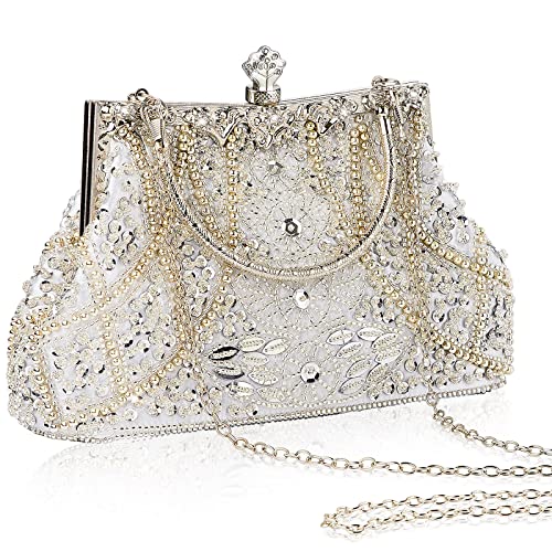 1920s Vintage Beaded Clutch Evening Bag Formal 1920s Accessories for Women Wedding Party Gift