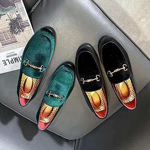 Men's Luxury Velvet Penny Loafer Shoes Noble Slip-on Suede Loafers Smoking Slippers Plus Size 7-13