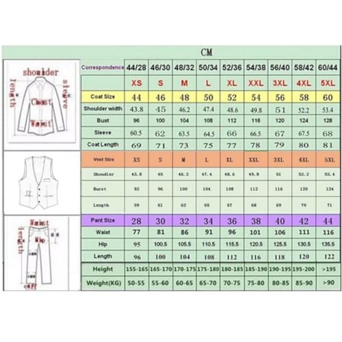 Orange Men Suit 3 Piece Version Slim Fitting Plaid Stripes Suitable for Wedding Banquets Jacket Vest and Pants