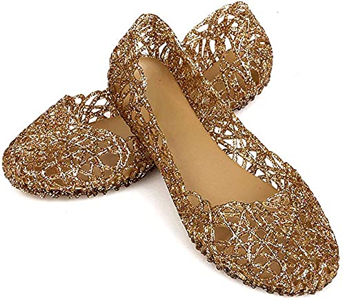 Womens Sandals Flat Jelly Shoes Slip On Hollow Out Loafers…