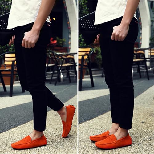 Men's Dress Loafers Slip On Casual Shoes Lightweight Soft Penny Loafers Suede Driving Boat Shoes Moccasins