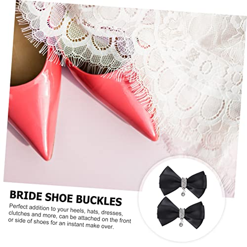 1pair High Heel Shoe Buckles Elegant Rhinestone Wedding Shoe Clips Removable Flower Adornments for Women for Parties and Daily