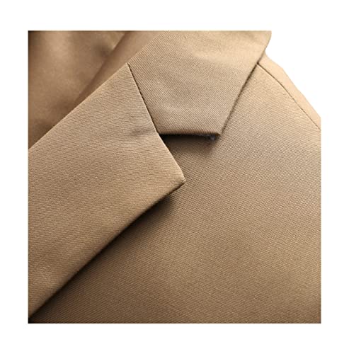 Double Breasted Tuxedo Suit, Men Business Work Wedding Formal Sets, Solid Jacket Pant Slim Fit Korean Casual Suit